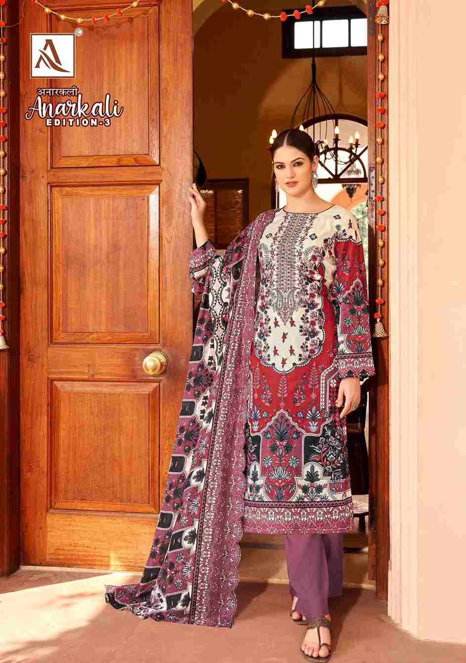 Anarkali Vol-3 By Alok Suit 1700-001 To 1700-008 Series Beautiful Festive Suits Stylish Fancy Colorful Casual Wear & Ethnic Wear Pure Cambric Cotton Embroidered Dresses At Wholesale Price