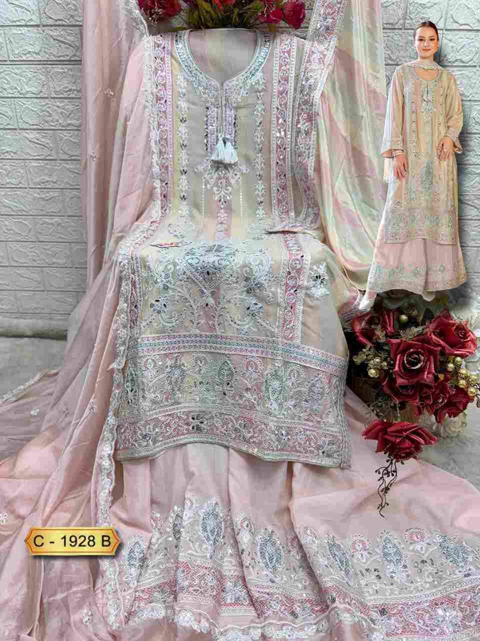 Fepic 1928 Colours By Fepic 1928-A To 1928-C Series Beautiful Pakistani Suits Colorful Stylish Fancy Casual Wear & Ethnic Wear Chinnon Embroidered Dresses At Wholesale Price