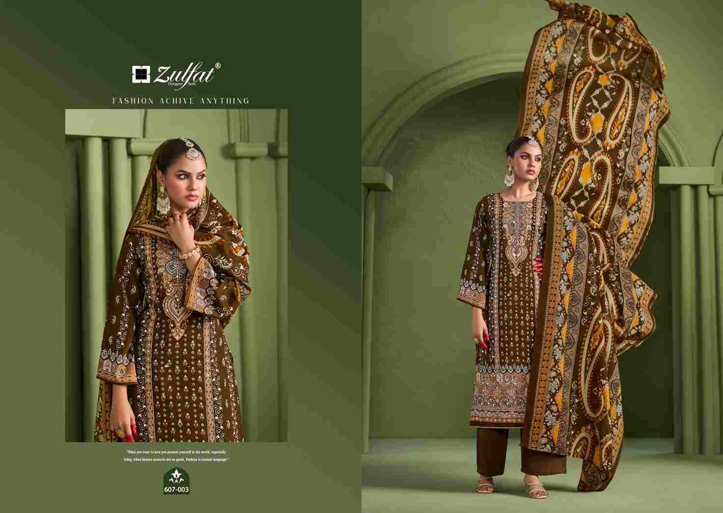 Aayat Vol-7 By Zulfat 607-001 To 607-006 Series Beautiful Festive Suits Stylish Fancy Colorful Casual Wear & Ethnic Wear Pure Viscose Rayon Print Dresses At Wholesale Price