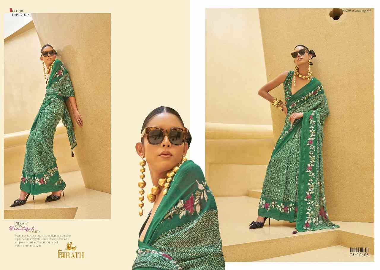 Allure By Trirath 10405 To 10412 Series Indian Traditional Wear Collection Beautiful Stylish Fancy Colorful Party Wear & Occasional Wear Viscose Silk Sarees At Wholesale Price