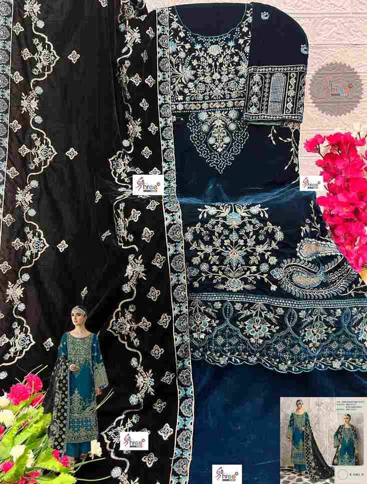 Shree Fabs Hit Design K-5261 Colours By Shree Fabs K-5261-A To K-5261-D Series Designer Pakistani Suits Beautiful Fancy Stylish Colorful Party Wear & Occasional Wear Velvet Embroidery Dresses At Wholesale Price