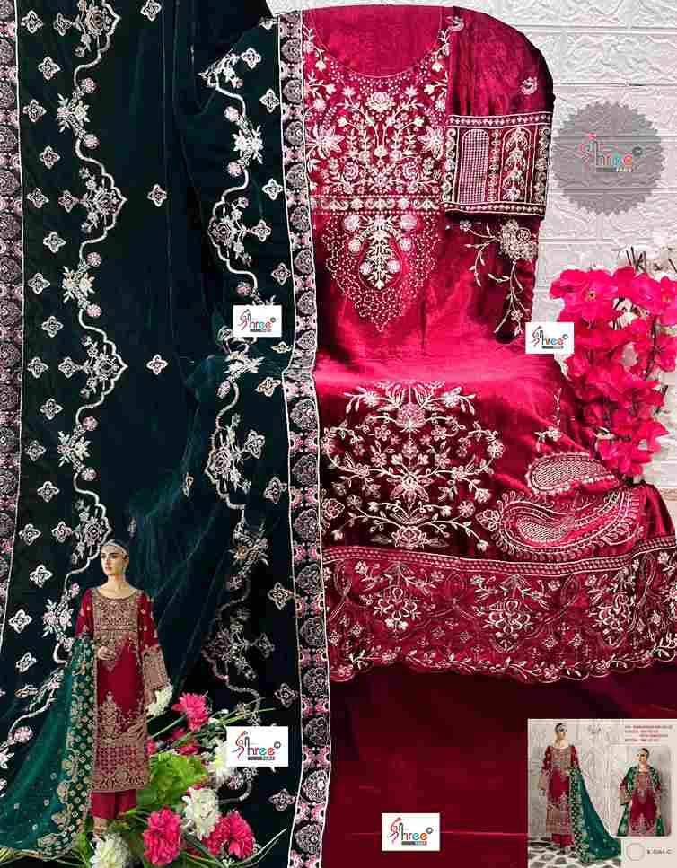 Shree Fabs Hit Design K-5261 Colours By Shree Fabs K-5261-A To K-5261-D Series Designer Pakistani Suits Beautiful Fancy Stylish Colorful Party Wear & Occasional Wear Velvet Embroidery Dresses At Wholesale Price