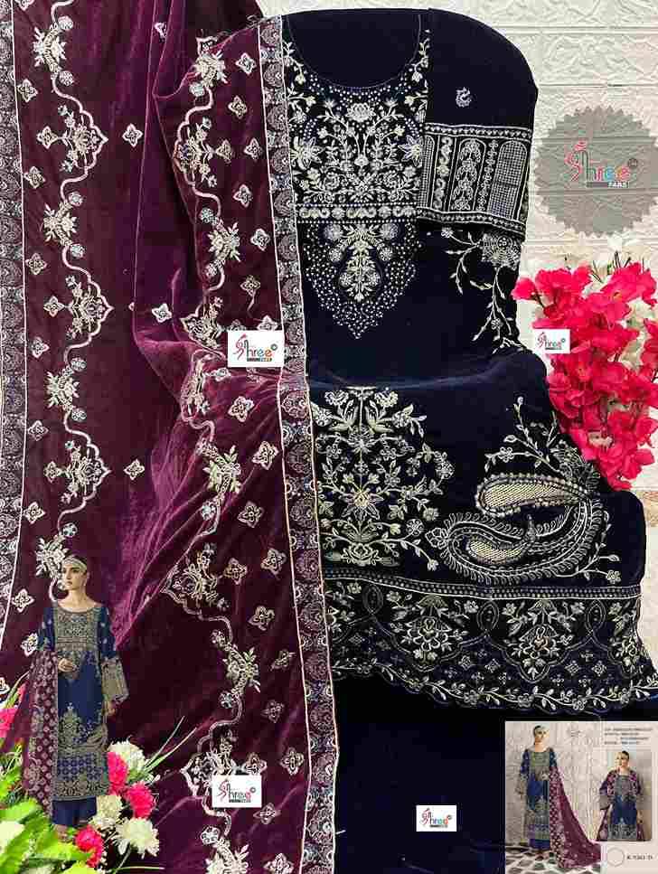 Shree Fabs Hit Design K-5261 Colours By Shree Fabs K-5261-A To K-5261-D Series Designer Pakistani Suits Beautiful Fancy Stylish Colorful Party Wear & Occasional Wear Velvet Embroidery Dresses At Wholesale Price