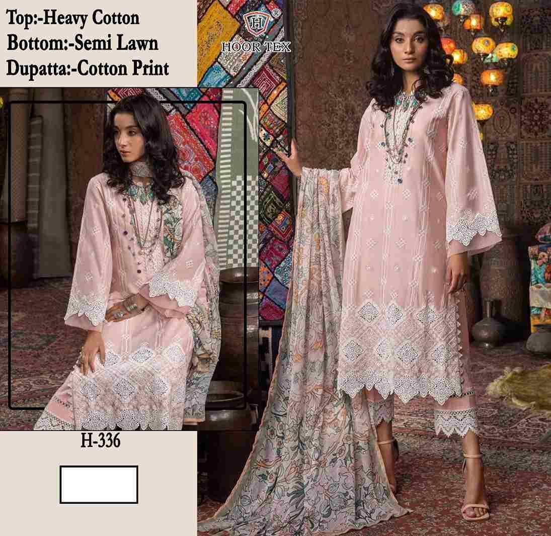 Hoor Tex Hit Design H-336 By Hoor Tex Designer Festive Pakistani Suits Collection Beautiful Stylish Fancy Colorful Party Wear & Occasional Wear Heavy Cotton Embroidered Dresses At Wholesale Price