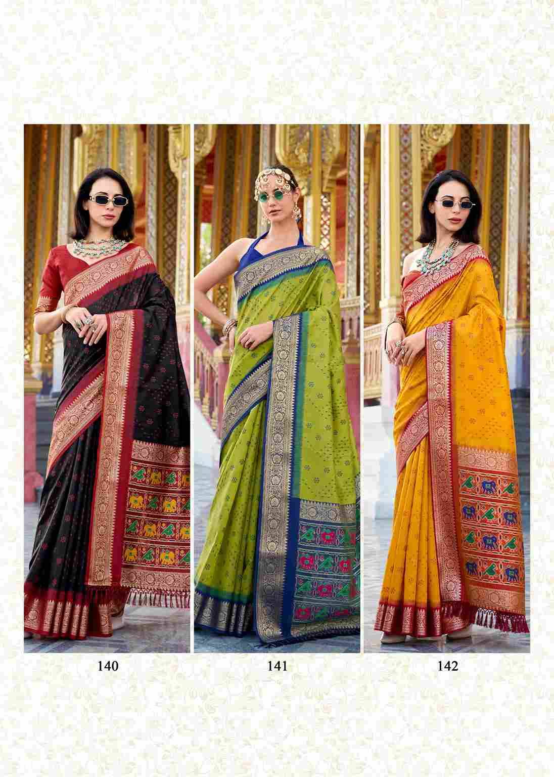 Aaradhya By Rajpath 137 To 142 Series Indian Traditional Wear Collection Beautiful Stylish Fancy Colorful Party Wear & Occasional Wear Handloom Silk Sarees At Wholesale Price