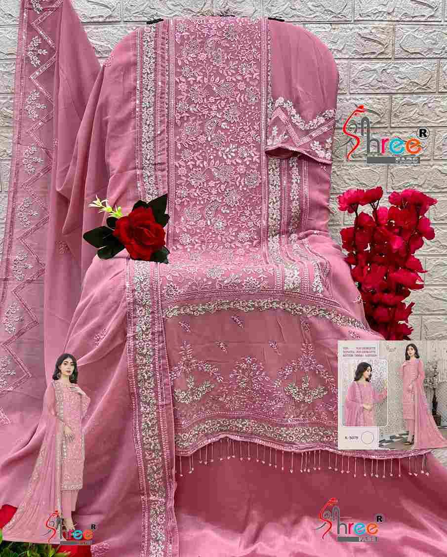 Shree Fabs Hit Design K-5079 Colours By Shree Fabs K-5079-A To K-5079-D Series Designer Pakistani Suits Beautiful Fancy Stylish Colorful Party Wear & Occasional Wear Faux Georgette With Embroidery Dresses At Wholesale Price