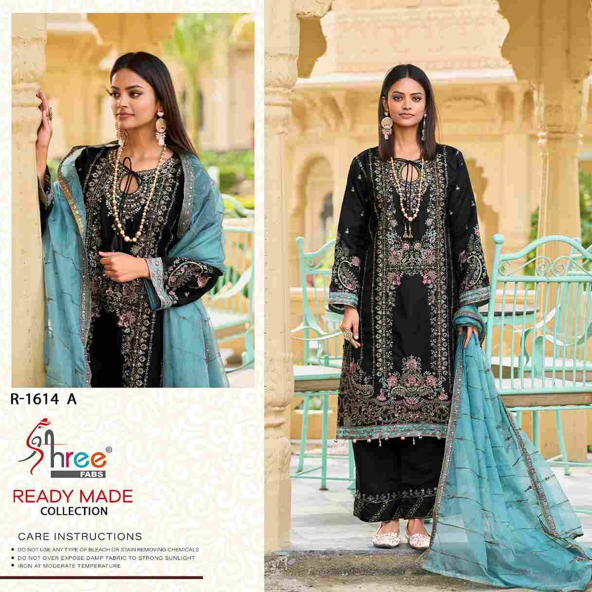 Shree Fabs Hit Design R-1614 Colours By Shree Fabs R-1614-A To R-1614-D Series Designer Pakistani Suits Collection Beautiful Stylish Fancy Colorful Party Wear & Occasional Wear Organza Dresses At Wholesale Price