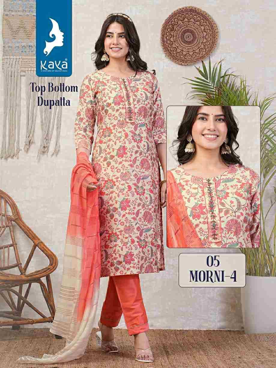 Morni Vol-4 By Kaya 01 To 08 Series Beautiful Suits Colorful Stylish Fancy Casual Wear & Ethnic Wear Chanderi Print Dresses At Wholesale Price