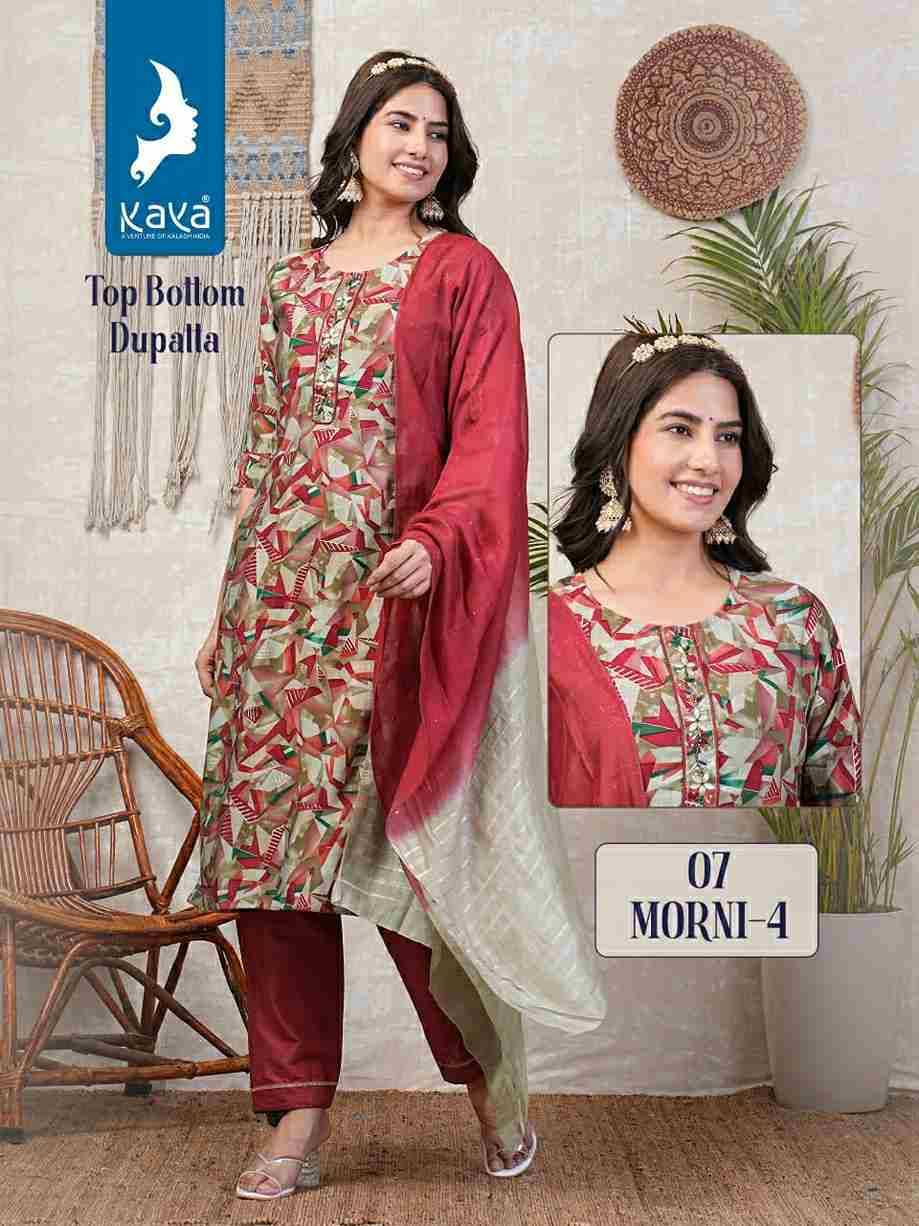 Morni Vol-4 By Kaya 01 To 08 Series Beautiful Suits Colorful Stylish Fancy Casual Wear & Ethnic Wear Chanderi Print Dresses At Wholesale Price