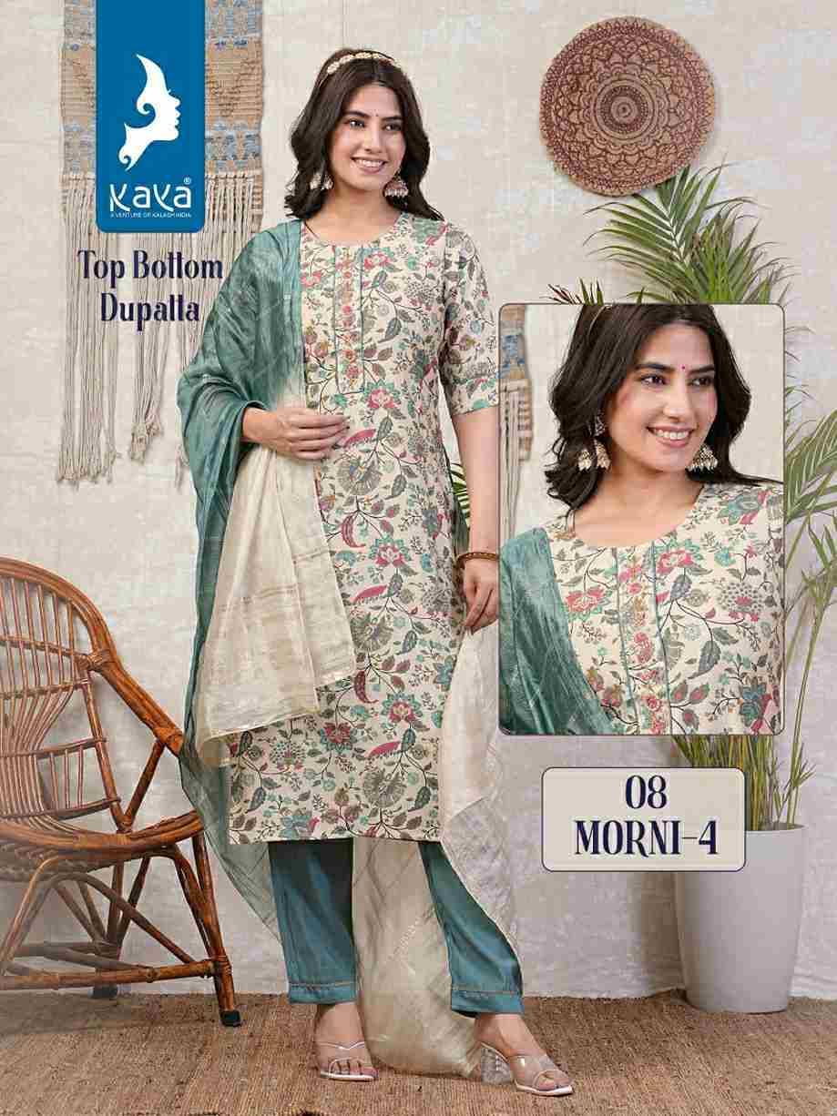 Morni Vol-4 By Kaya 01 To 08 Series Beautiful Suits Colorful Stylish Fancy Casual Wear & Ethnic Wear Chanderi Print Dresses At Wholesale Price