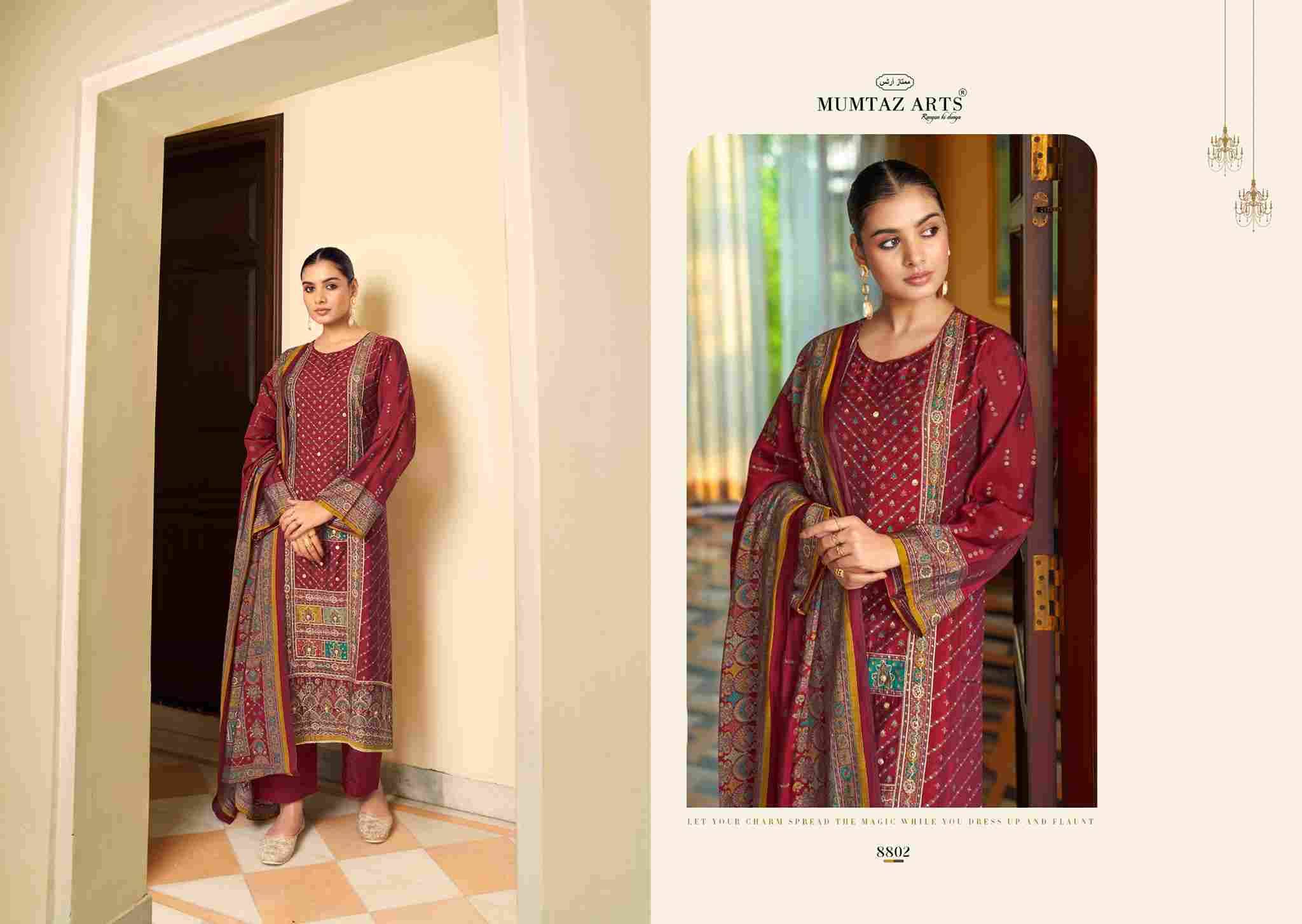 Rang Manch By Mumtaz Arts 8801 To 8804 Series Beautiful Festive Suits Colorful Stylish Fancy Casual Wear & Ethnic Wear Pure Viscose Muslin Print Dresses At Wholesale Price