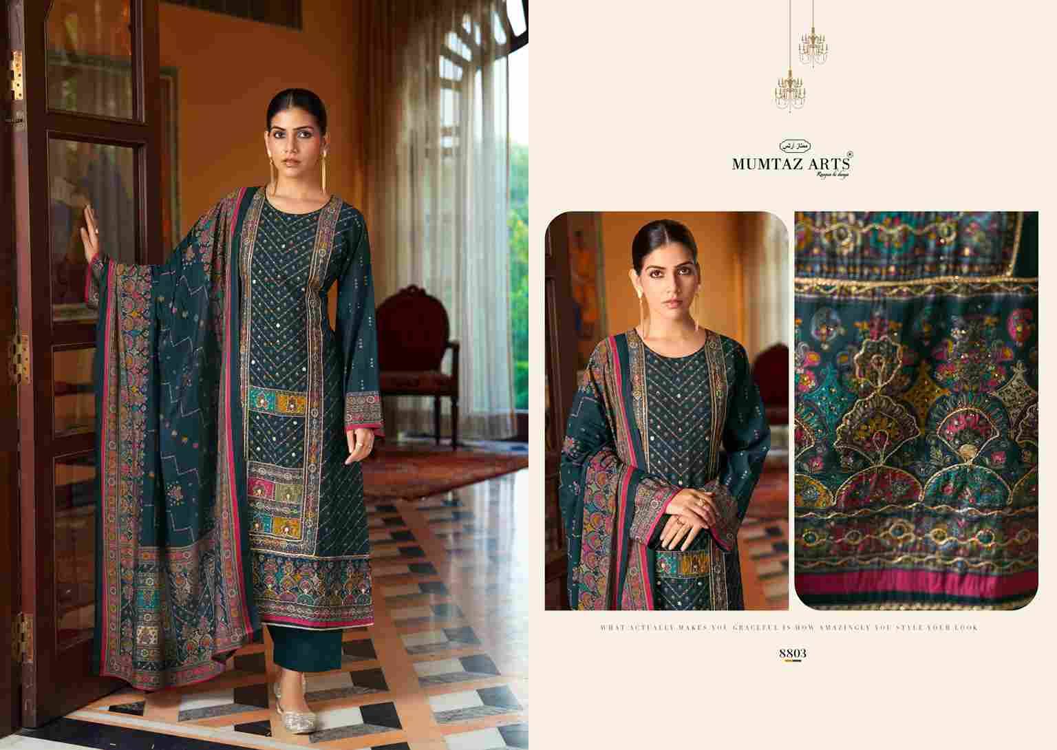 Rang Manch By Mumtaz Arts 8801 To 8804 Series Beautiful Festive Suits Colorful Stylish Fancy Casual Wear & Ethnic Wear Pure Viscose Muslin Print Dresses At Wholesale Price