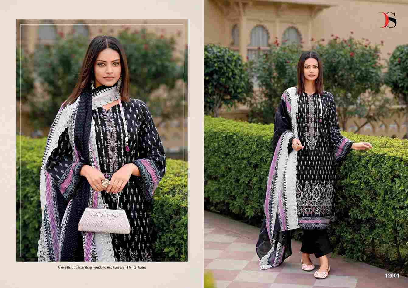 Bin Saeed Vol-12 By Deepsy Suits 12001 To 12006 Series Designer Pakistani Suits Beautiful Stylish Fancy Colorful Party Wear & Occasional Wear Pure Cotton Dresses At Wholesale Price