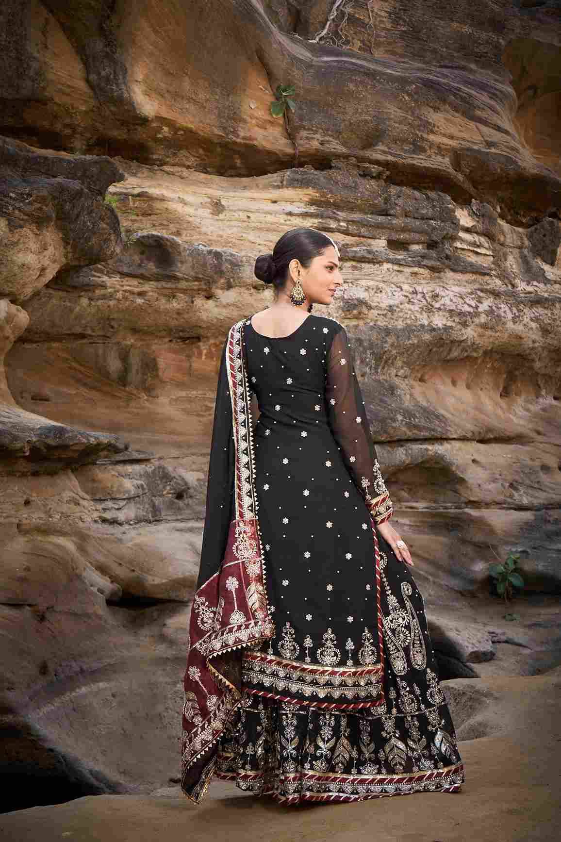 R-8090 By Fashid Wholesale 01 To 02 Series Sharara Beautiful Stylish Fancy Colorful Casual Wear & Ethnic Wear Faux Georgette Dresses At Wholesale Price