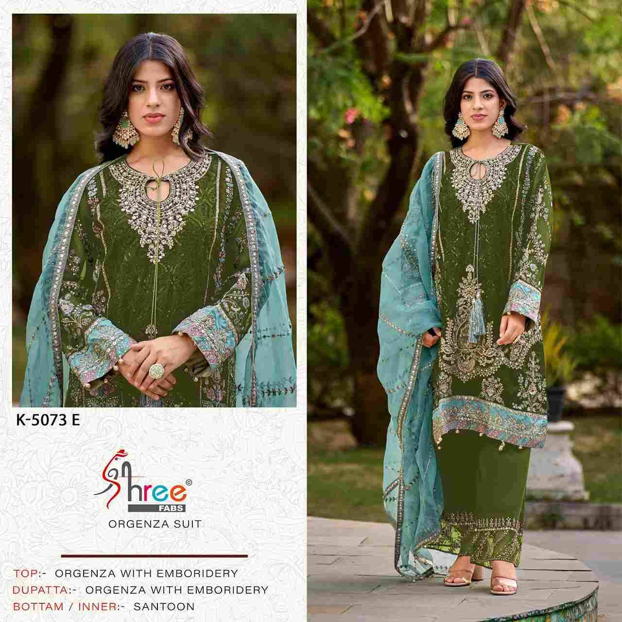 Shree Fabs Hit Design K-5073 Colours Vol-2 By Shree Fabs K-5073-C To K-5073-F Series Designer Pakistani Suits Beautiful Fancy Stylish Colorful Party Wear & Occasional Wear Organza With Embroidery Dresses At Wholesale Price