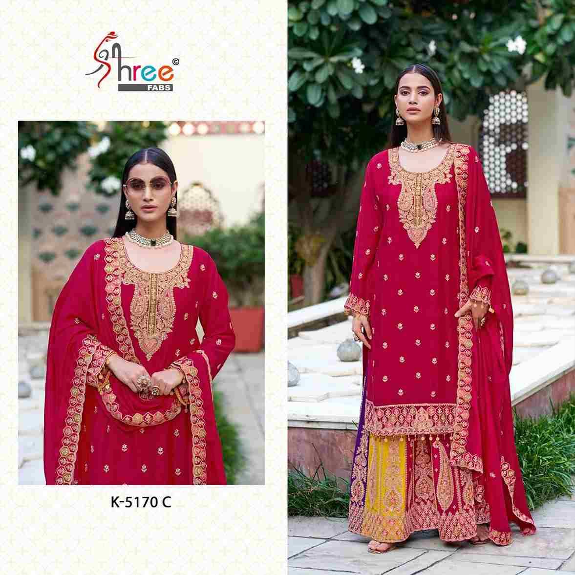 Shree Fabs Hit Design K-5170 Colours Vol-2 By Shree Fabs K-5170-C To K-5170-F Series Designer Pakistani Suits Beautiful Fancy Stylish Colorful Party Wear & Occasional Wear Chinnon Embroidery Dresses At Wholesale Price