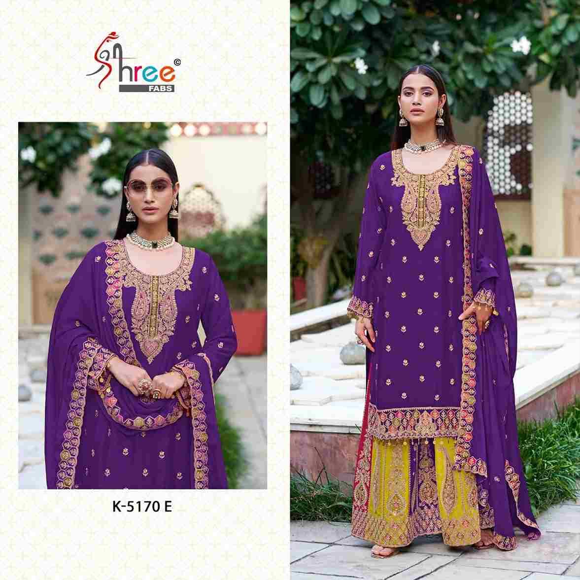 Shree Fabs Hit Design K-5170 Colours Vol-2 By Shree Fabs K-5170-C To K-5170-F Series Designer Pakistani Suits Beautiful Fancy Stylish Colorful Party Wear & Occasional Wear Chinnon Embroidery Dresses At Wholesale Price