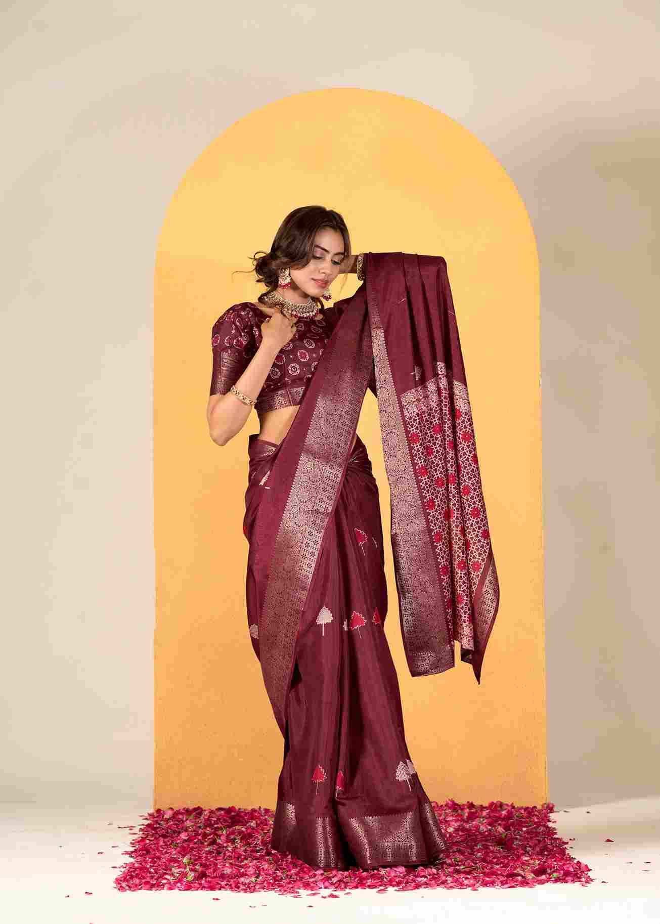 Chocolate By Rajpath 590001 To 590006 Series Indian Traditional Wear Collection Beautiful Stylish Fancy Colorful Party Wear & Occasional Wear Soft Dola Silk Sarees At Wholesale Price