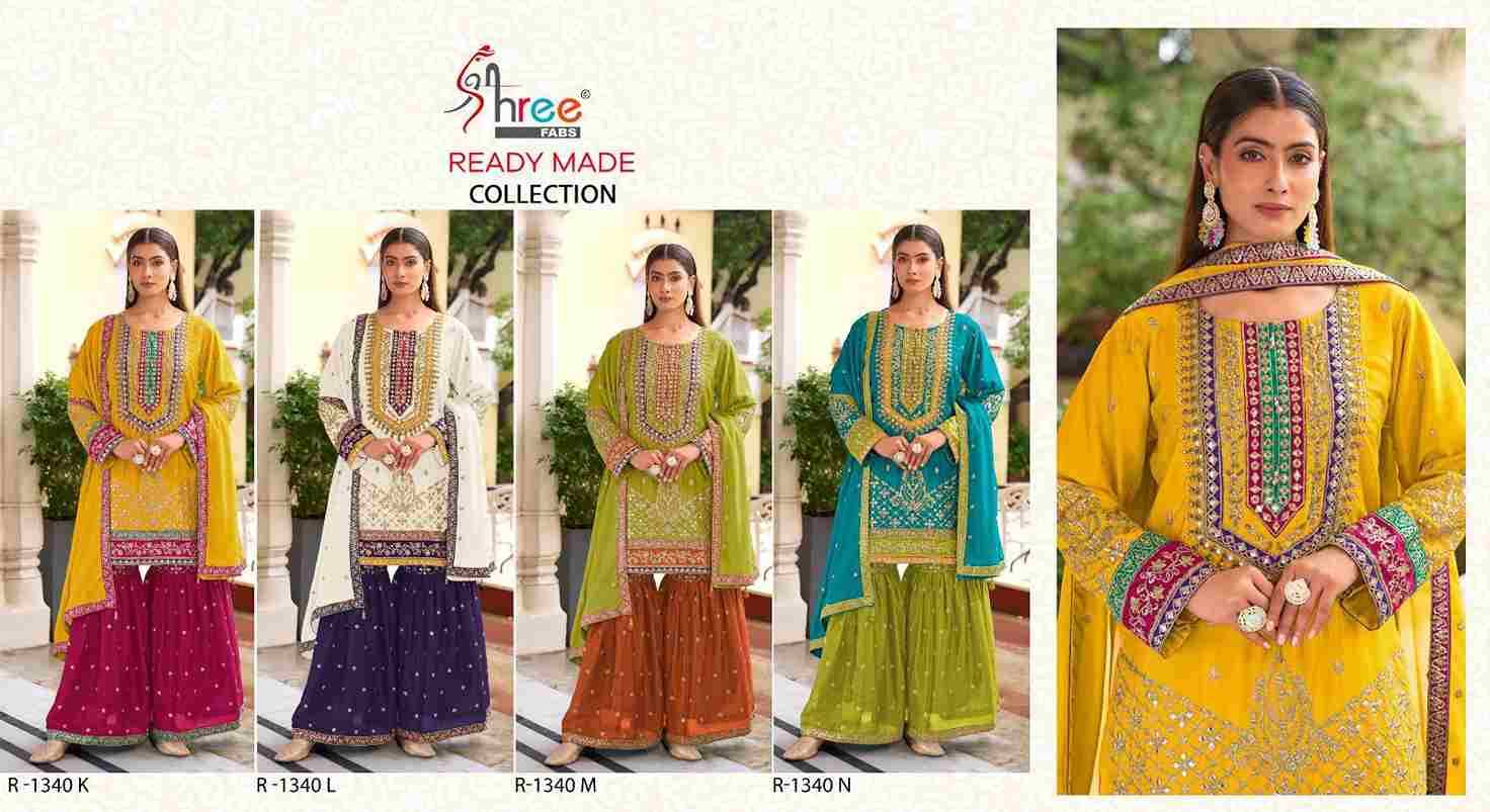 Shree Fabs Hit Design R-1340 Colours Vol-4 By Shree Fabs R-1340-K To R-1340-N Series Beautiful Pakistani Suits Stylish Fancy Colorful Party Wear & Occasional Wear Viscose Chinnon Embroidered Dresses At Wholesale Price