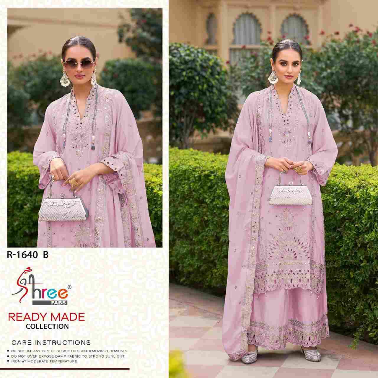 Shree Fabs Hit Design R-1640 Colours By Shree Fabs R-1640-A To R-1640-D Series Designer Pakistani Suits Beautiful Fancy Stylish Colorful Party Wear & Occasional Wear Pure Chinnon Embroidery Dresses At Wholesale Price