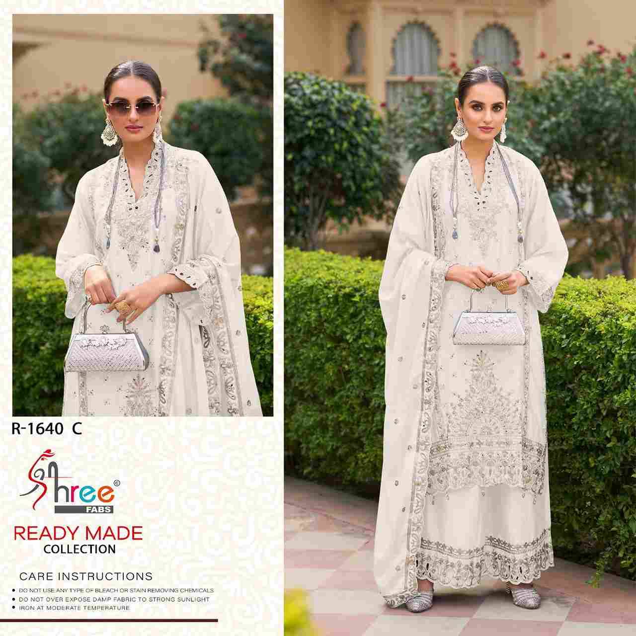 Shree Fabs Hit Design R-1640 Colours By Shree Fabs R-1640-A To R-1640-D Series Designer Pakistani Suits Beautiful Fancy Stylish Colorful Party Wear & Occasional Wear Pure Chinnon Embroidery Dresses At Wholesale Price