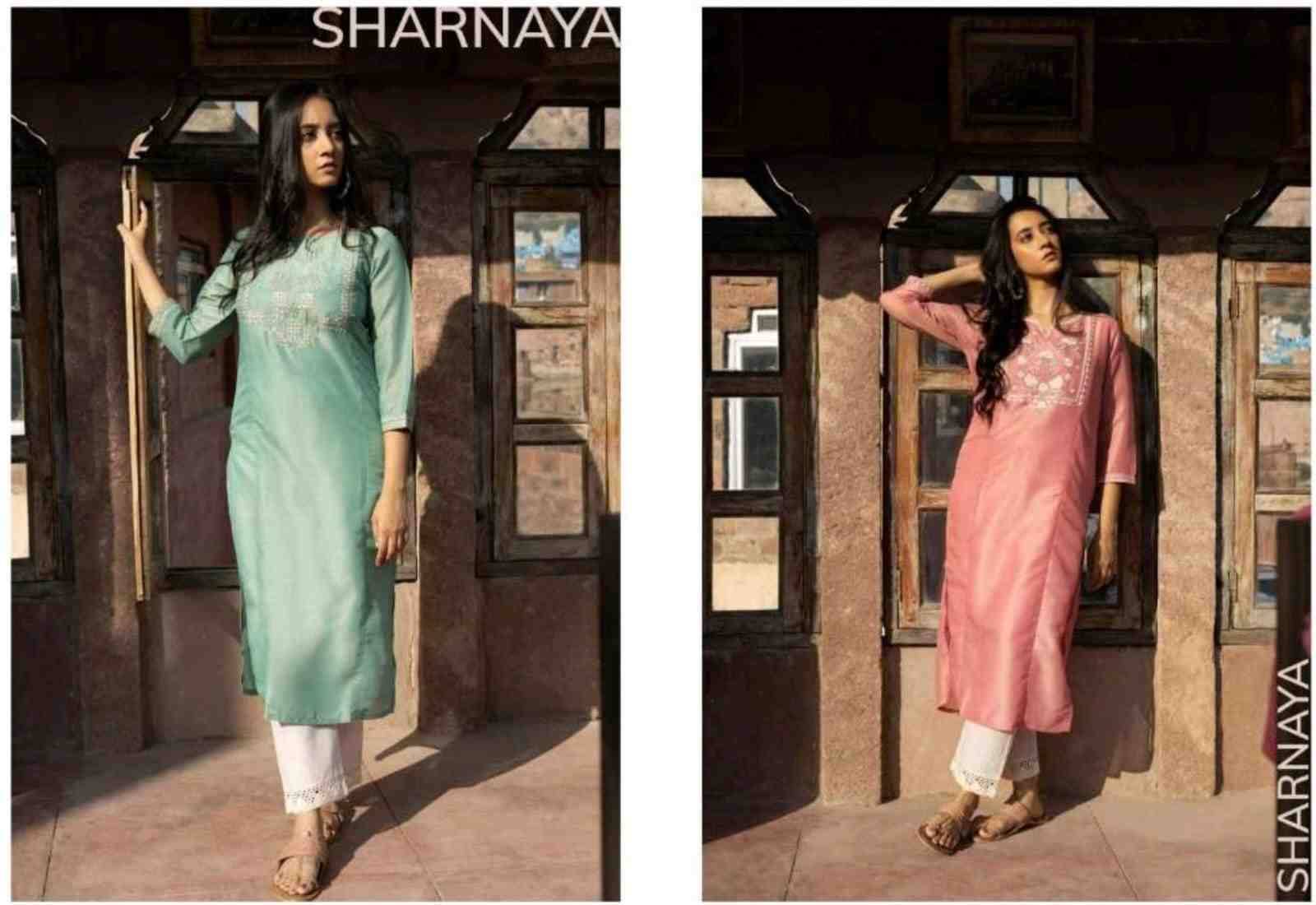 Sharnaya By 100 Miles 01 To 04 Series Designer Stylish Fancy Colorful Beautiful Party Wear & Ethnic Wear Collection Fancy Kurtis At Wholesale Price