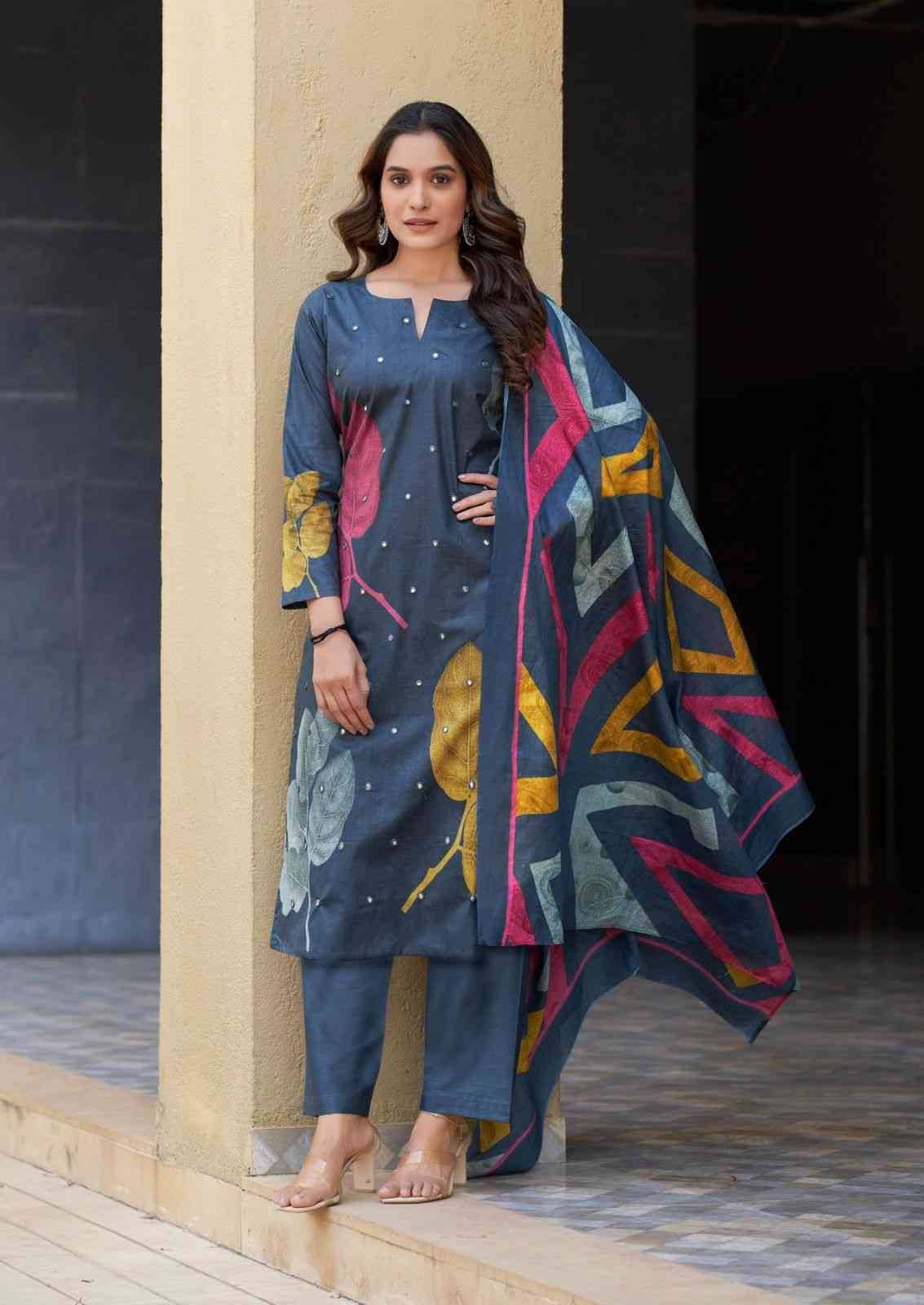 Dua Vol-3 By Yashika Trends 3001 To 3008 Series Beautiful Festive Suits Colorful Stylish Fancy Casual Wear & Ethnic Wear Pure Cotton Print Dresses At Wholesale Price