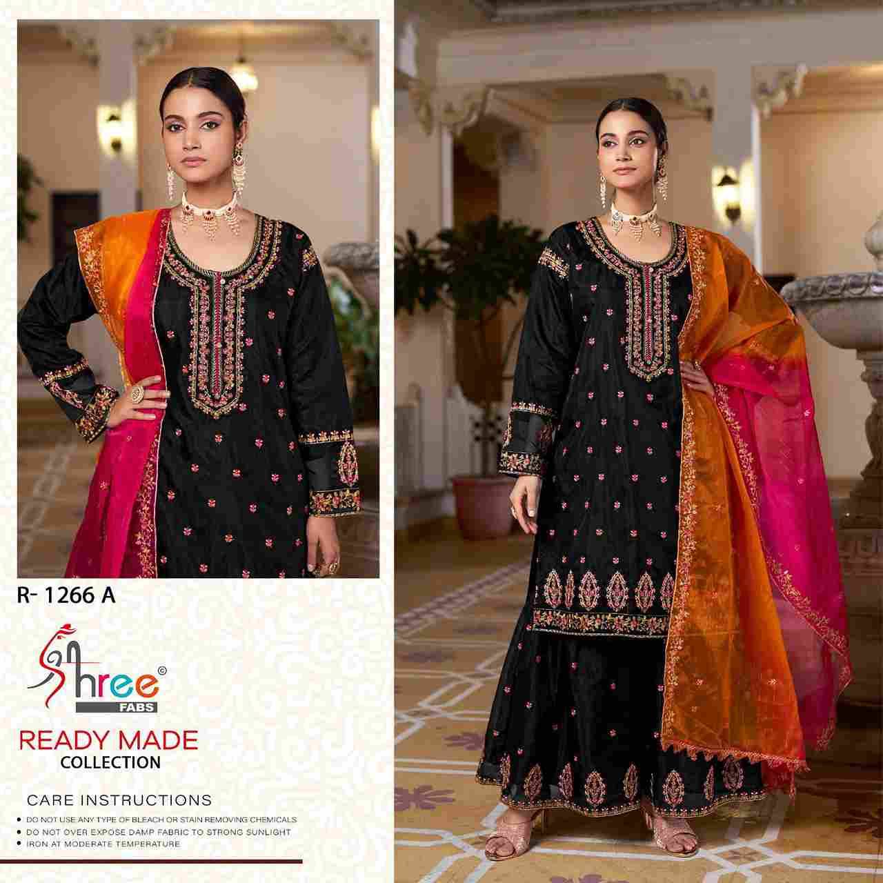 Shree Fabs Hit Design R-1266 Colours By Shree Fabs R-1266-A To R-1266-D Series Beautiful Pakistani Suits Stylish Fancy Colorful Party Wear & Occasional Wear Pure Organza Embroidered Dresses At Wholesale Price