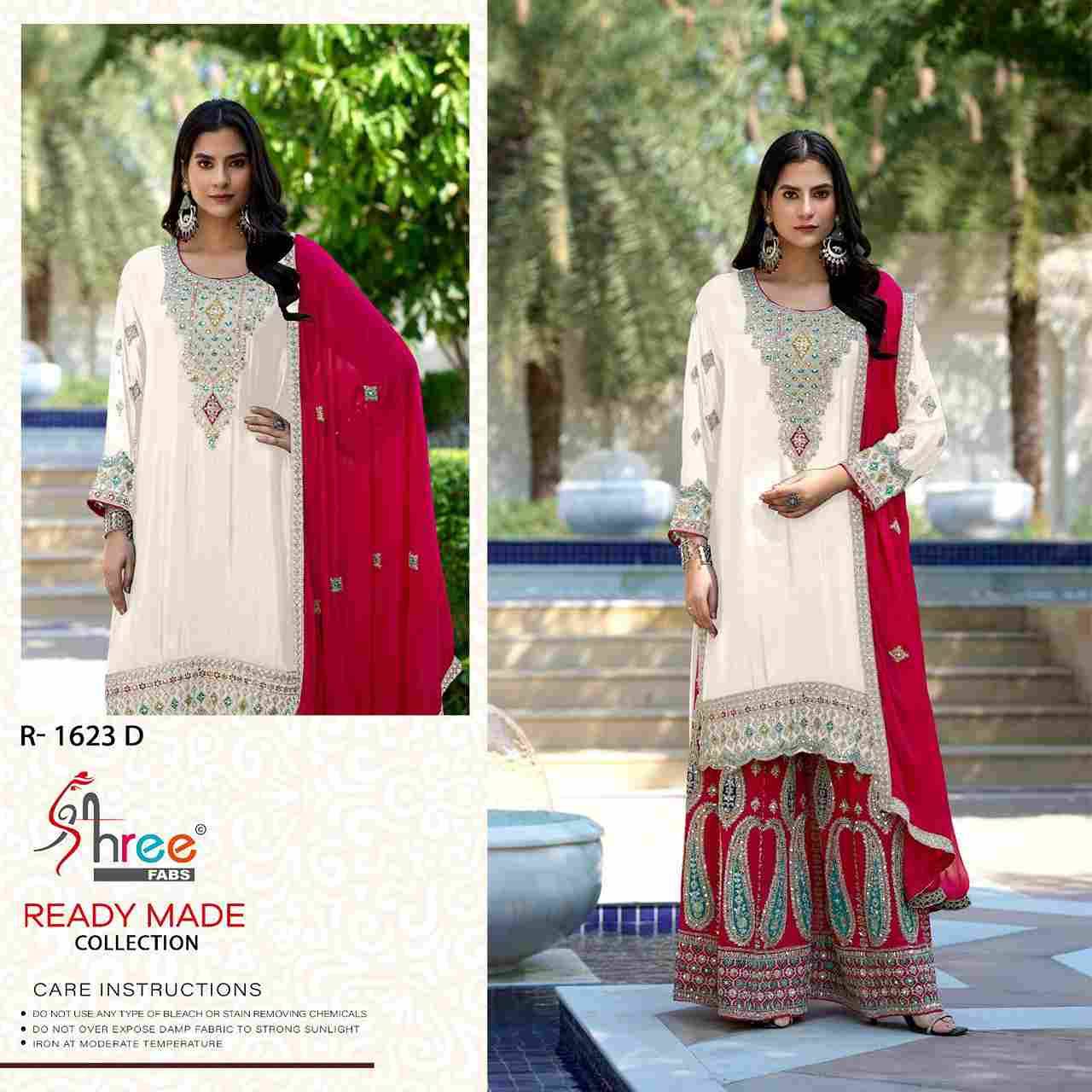 Shree Fabs Hit Design R-1623 Colours By Shree Fabs R-1623-A To R-1623-D Series Beautiful Pakistani Suits Stylish Fancy Colorful Party Wear & Occasional Wear Chinnon Embroidered Dresses At Wholesale Price