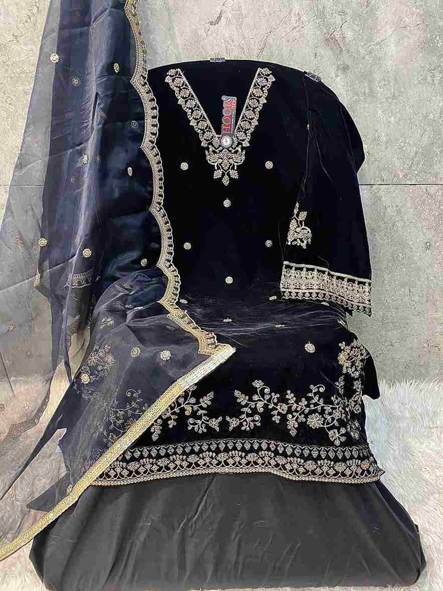 Hoor Tex Hit Design H-350 Colours By Hoor Tex H-350-A To H-350-D Series Designer Festive Pakistani Suits Collection Beautiful Stylish Fancy Colorful Party Wear & Occasional Wear Heavy Velvet With Embroidered Dresses At Wholesale Price