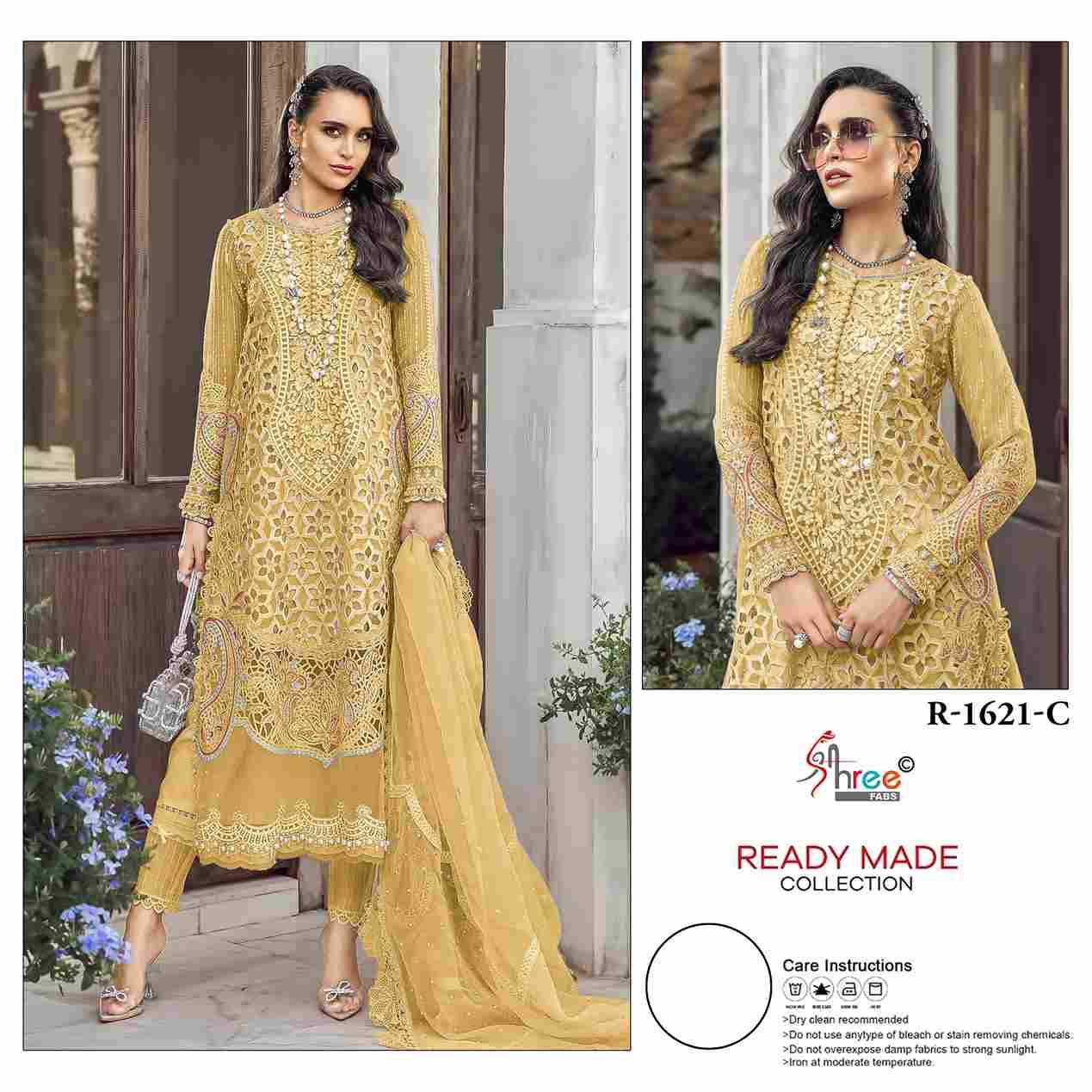 Shree Fabs Hit Design R-1621 Colours By Shree Fabs R-1621-A To R-1621-D Series Beautiful Pakistani Suits Stylish Fancy Colorful Party Wear & Occasional Wear Organza Embroidered Dresses At Wholesale Price