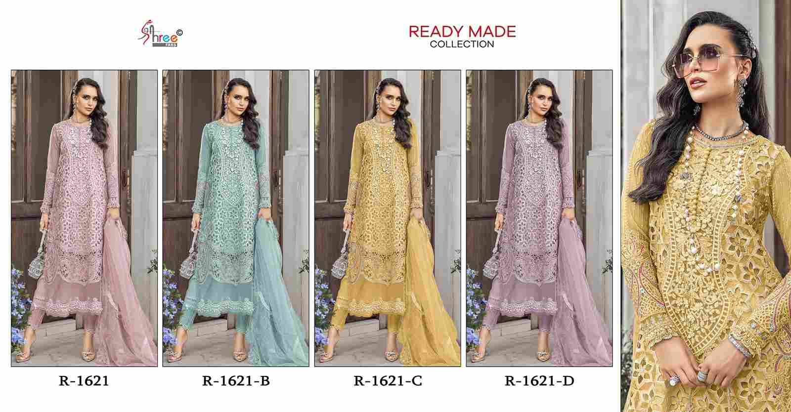 Shree Fabs Hit Design R-1621 Colours By Shree Fabs R-1621-A To R-1621-D Series Beautiful Pakistani Suits Stylish Fancy Colorful Party Wear & Occasional Wear Organza Embroidered Dresses At Wholesale Price