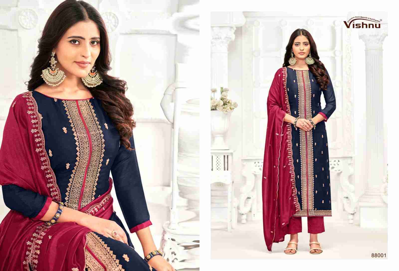 Inaayat By Vishnu 88001 To 88012 Series Beautiful Stylish Festive Suits Fancy Colorful Casual Wear & Ethnic Wear & Ready To Wear Vichitra Silk Print Dresses At Wholesale Price