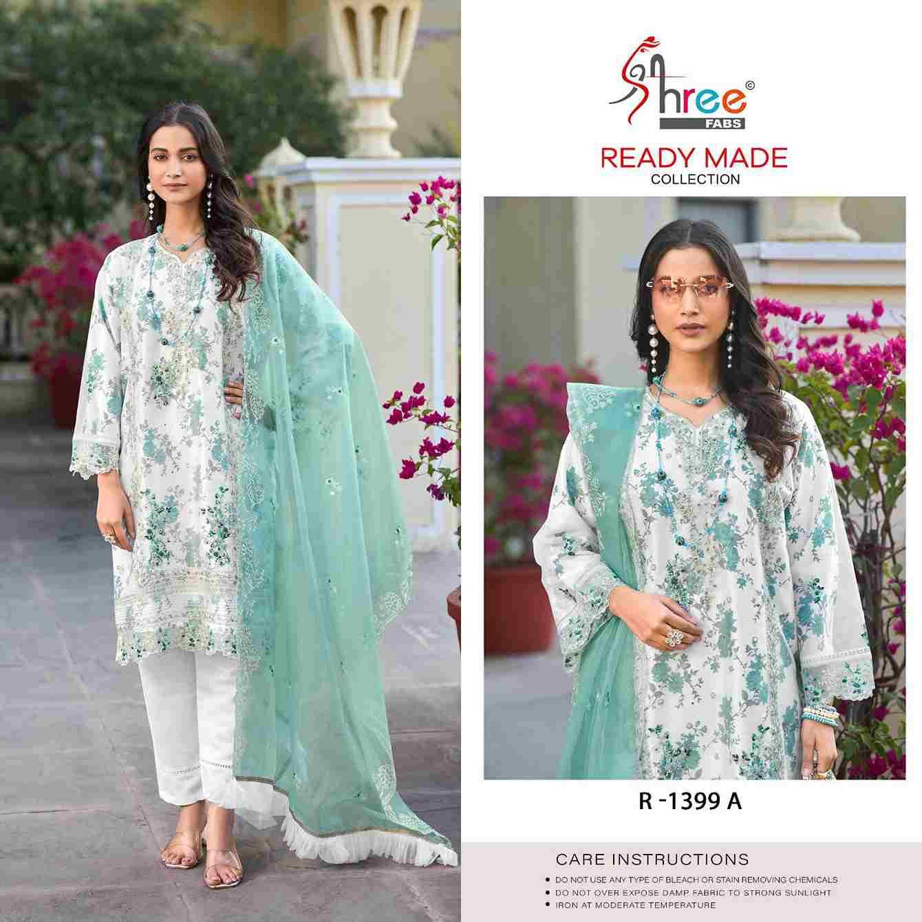 Shree Fabs Hit Design R-1399 Colours By Shree Fabs R-1399-A To R-1399-D Series Wholesale Designer Pakistani Suits Collection Beautiful Stylish Fancy Colorful Party Wear & Occasional Wear Organza Dresses At Wholesale Price