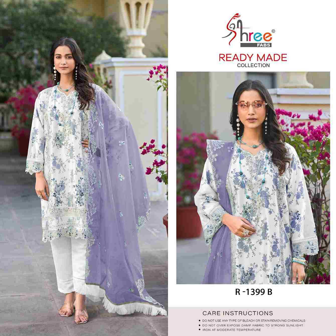 Shree Fabs Hit Design R-1399 Colours By Shree Fabs R-1399-A To R-1399-D Series Wholesale Designer Pakistani Suits Collection Beautiful Stylish Fancy Colorful Party Wear & Occasional Wear Organza Dresses At Wholesale Price