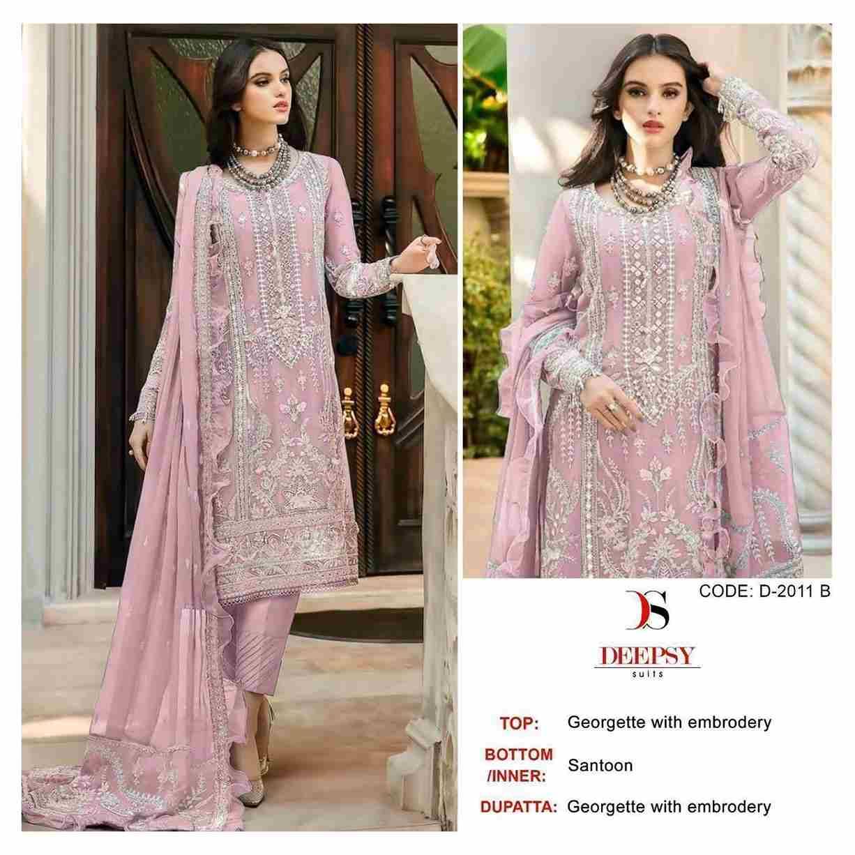 Deepsy Hit Design 2011 Colours By Deepsy Suits 2011-A To 2011-D Series Beautiful Pakistani Suits Colorful Stylish Fancy Casual Wear & Ethnic Wear Georgette Embroidered Dresses At Wholesale Price