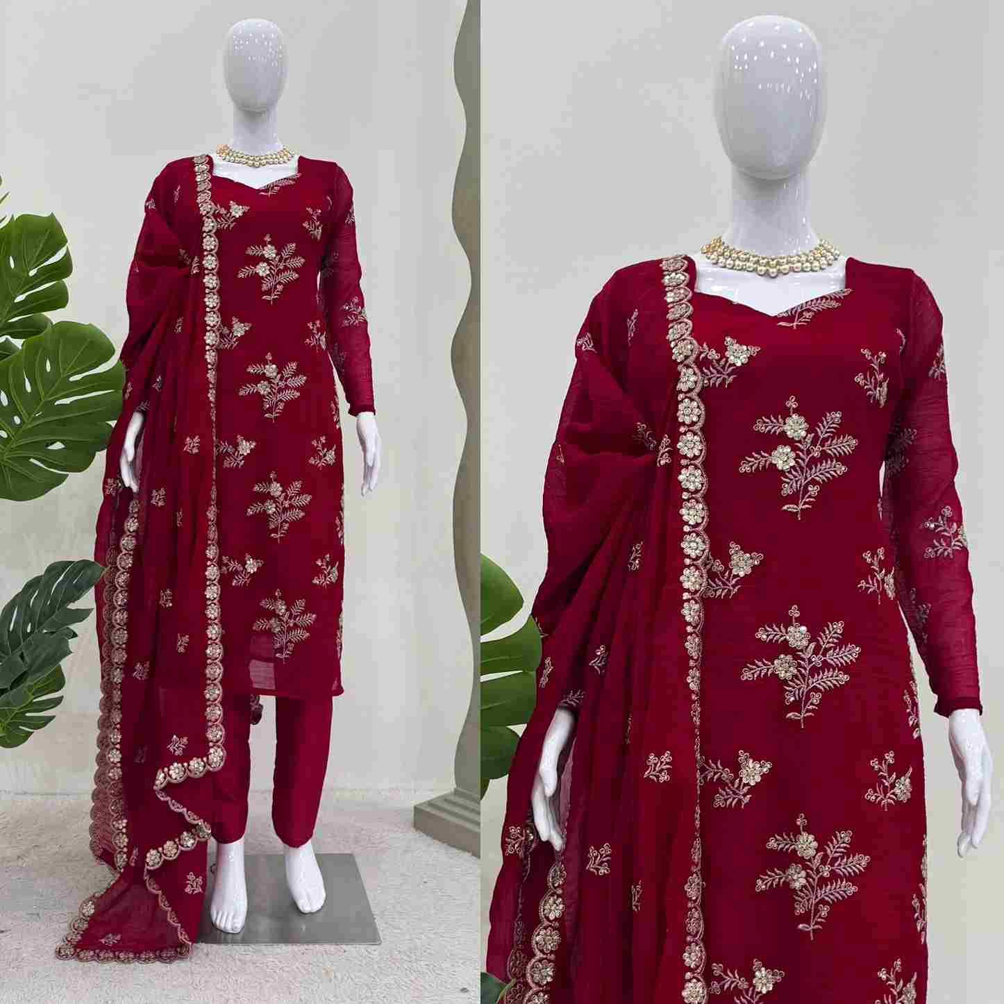 R-5805 By Fashid Wholesale Suits Collection Beautiful Stylish Fancy Colorful Party Wear & Occasional Wear Crunchy Silk Dresses At Wholesale Price