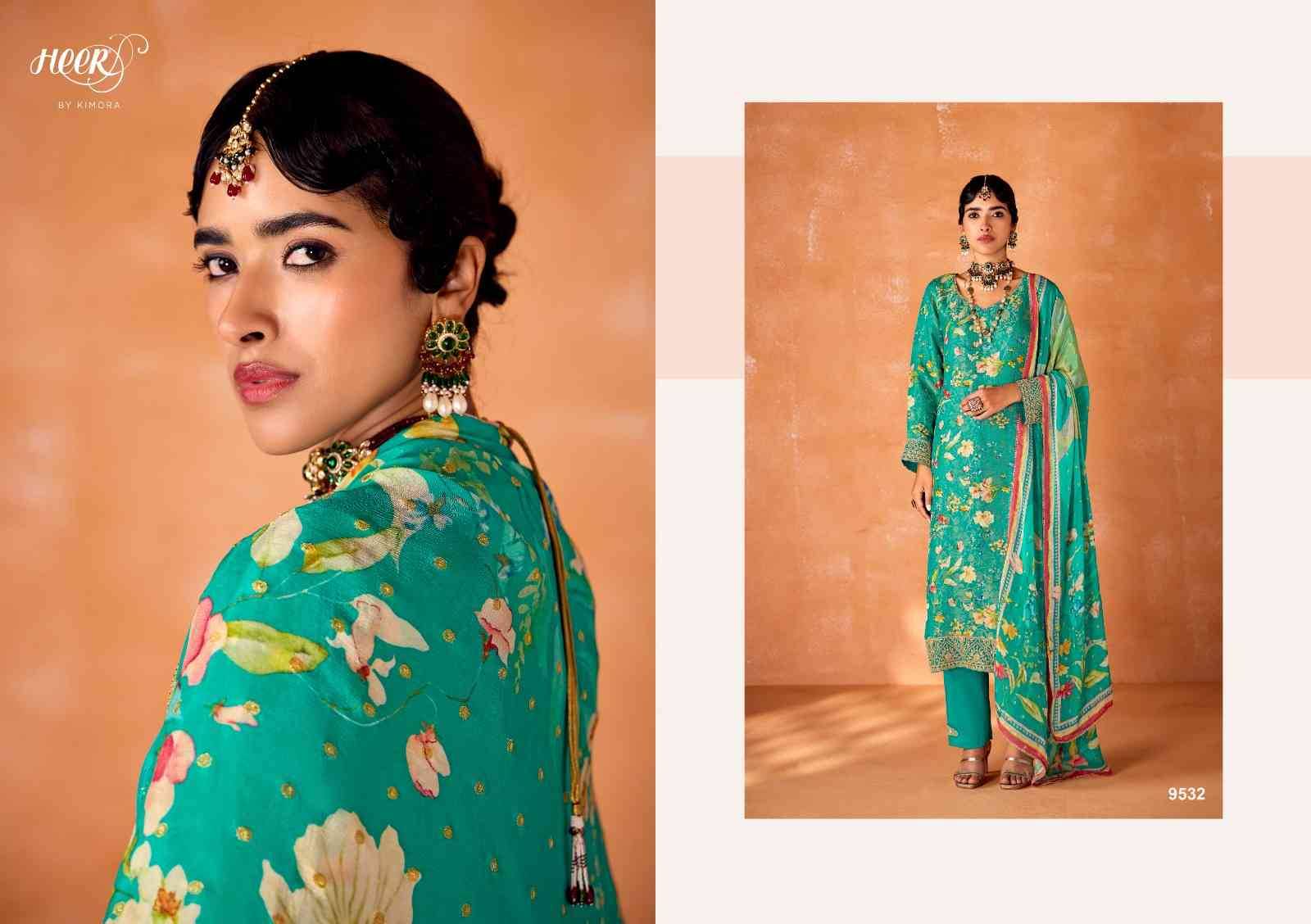 Kabool By Kimora Fashion 9531 To 9536 Series Beautiful Suits Colorful Stylish Fancy Casual Wear & Ethnic Wear Pure Kanjivaram Print Dresses At Wholesale Price