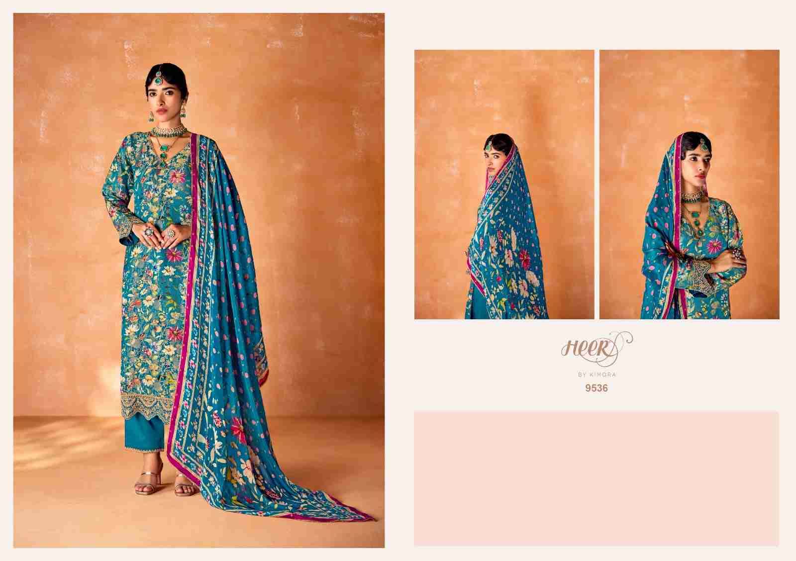 Kabool By Kimora Fashion 9531 To 9536 Series Beautiful Suits Colorful Stylish Fancy Casual Wear & Ethnic Wear Pure Kanjivaram Print Dresses At Wholesale Price