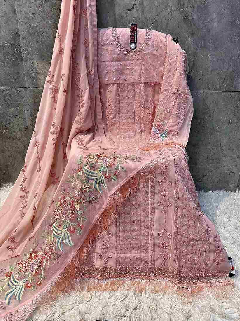 Hoor Tex Hit Design H-338 Colours By Hoor Tex H-338-A To H-338-D Series Designer Festive Pakistani Suits Collection Beautiful Stylish Fancy Colorful Party Wear & Occasional Wear Georgette With Embroidered Dresses At Wholesale Price