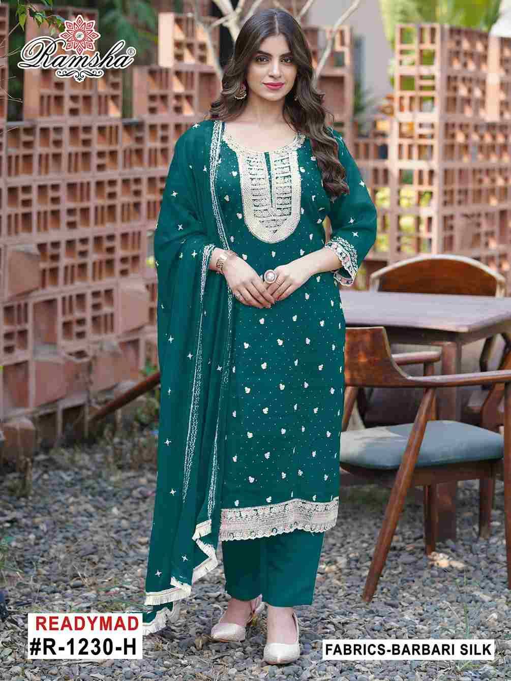 Ramsha 1230 Colours Vol-2 By Ramsha 1230-E To 1230-H Series Designer Pakistani Suits Beautiful Fancy Colorful Stylish Party Wear & Occasional Wear Silk Embroidered Dresses At Wholesale Price