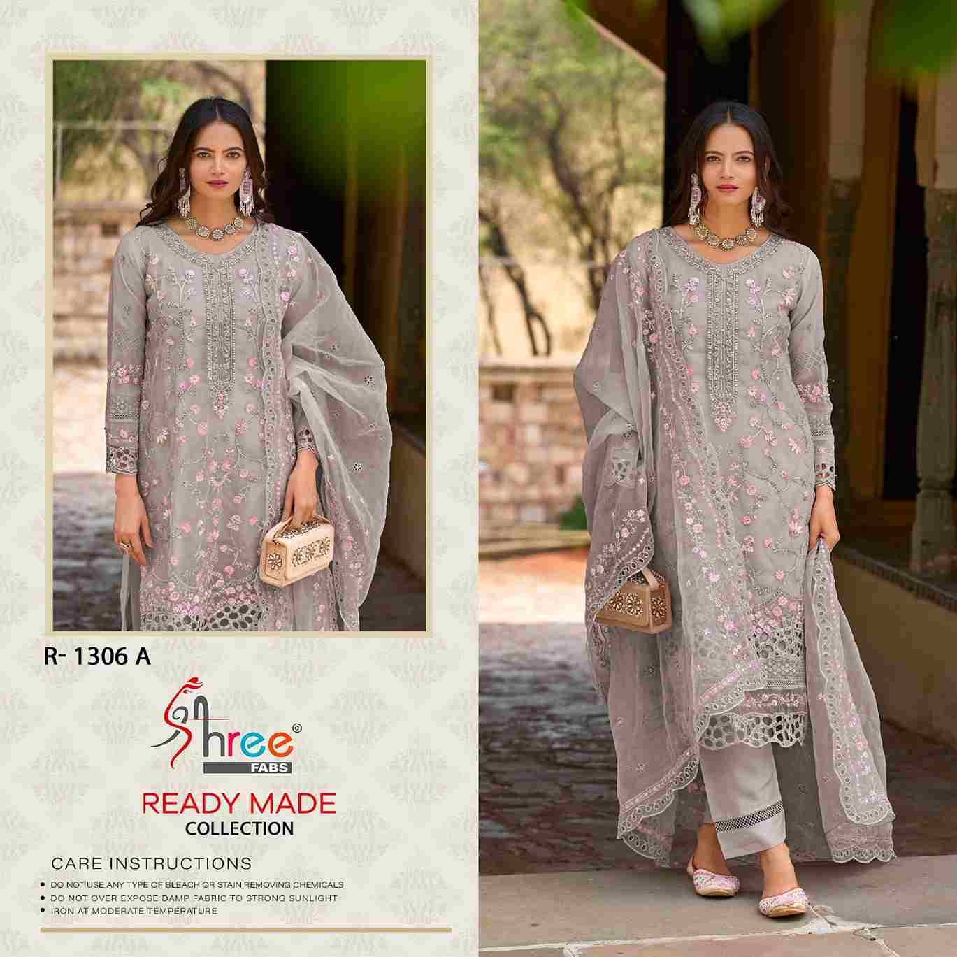 Shree Fabs Hit Design R-1306 Colours By Shree Fabs R-1306-A To R-1306-D Series Wholesale Designer Pakistani Suits Collection Beautiful Stylish Fancy Colorful Party Wear & Occasional Wear Organza Dresses At Wholesale Price