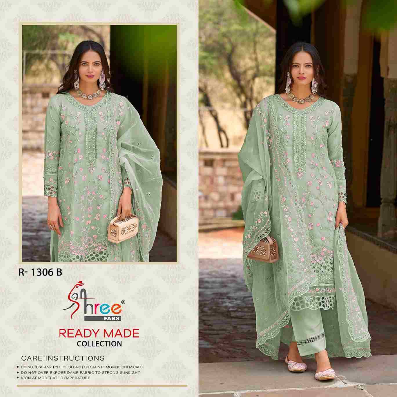 Shree Fabs Hit Design R-1306 Colours By Shree Fabs R-1306-A To R-1306-D Series Wholesale Designer Pakistani Suits Collection Beautiful Stylish Fancy Colorful Party Wear & Occasional Wear Organza Dresses At Wholesale Price