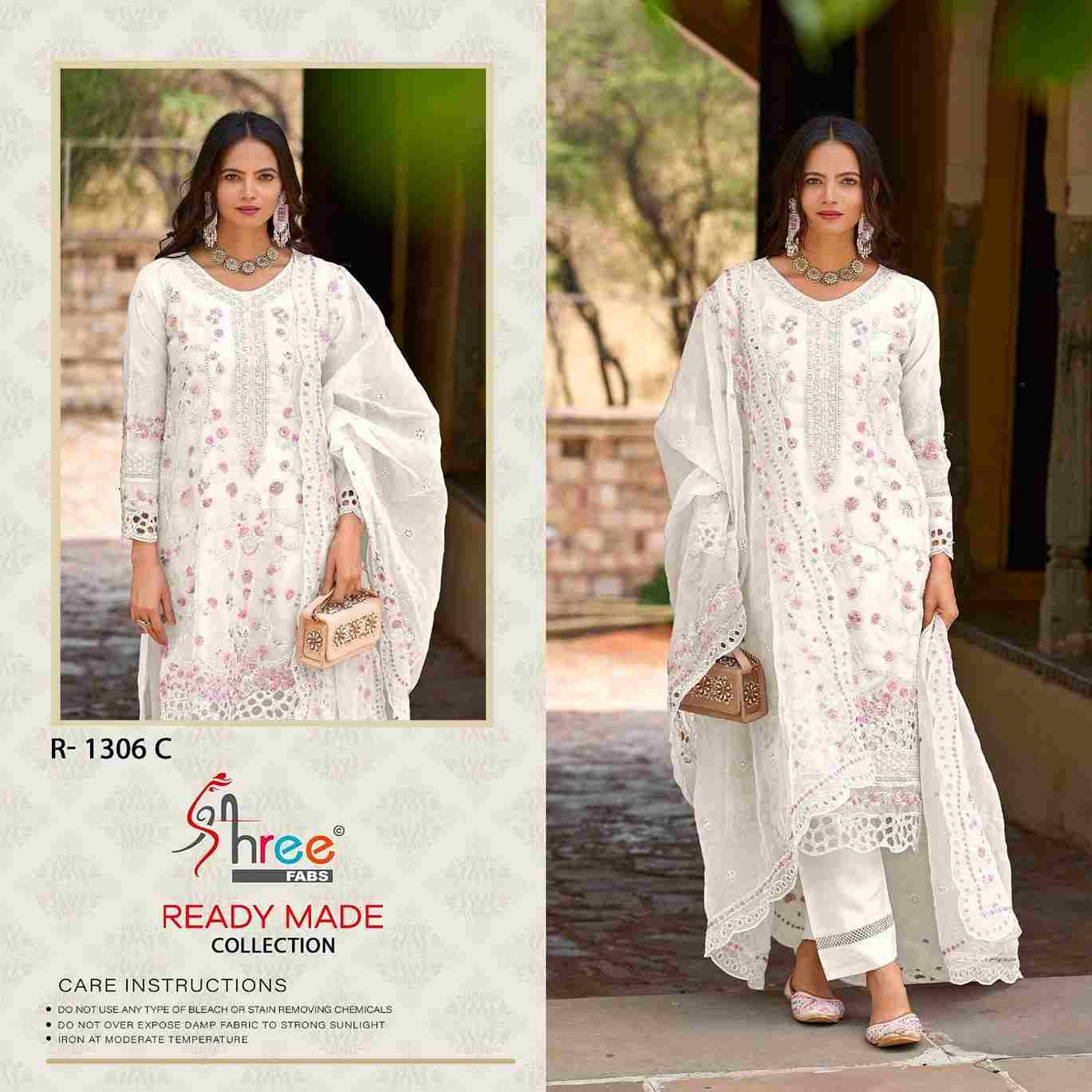 Shree Fabs Hit Design R-1306 Colours By Shree Fabs R-1306-A To R-1306-D Series Wholesale Designer Pakistani Suits Collection Beautiful Stylish Fancy Colorful Party Wear & Occasional Wear Organza Dresses At Wholesale Price