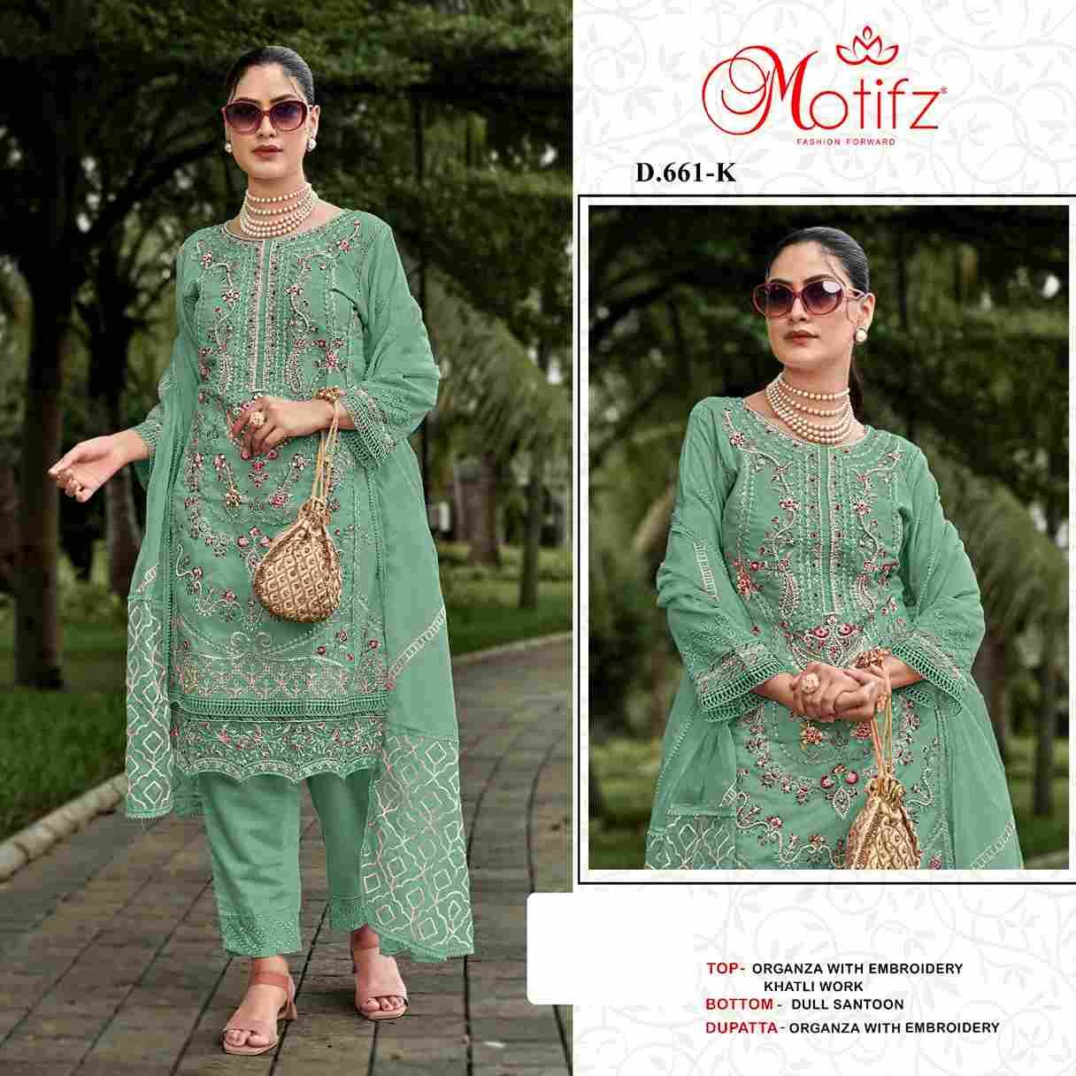 Motifz Hit Design 661 Colours Vol-3 By Motifz 661-I To 661-L Series Beautiful Pakistani Suits Colorful Stylish Fancy Casual Wear & Ethnic Wear Organza Dresses At Wholesale Price