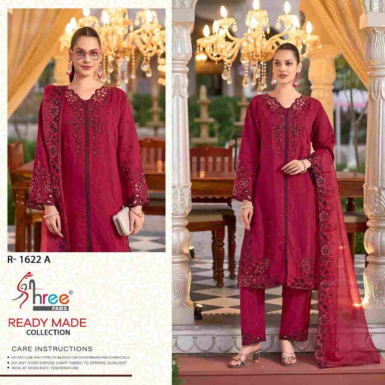 Shree Fabs Hit Design R-1622 Colours By Shree Fabs R-1622-A To R-1622-D Series Beautiful Pakistani Suits Stylish Fancy Colorful Party Wear & Occasional Wear Roman Silk Embroidered Dresses At Wholesale Price