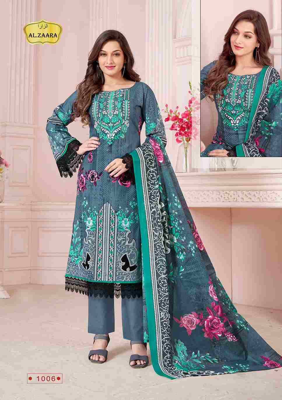 Al.Zaara Vol-1 By Fashid Whoelsale 1001 To 1006 Series Beautiful Suits Colorful Stylish Fancy Casual Wear & Ethnic Wear Heavy Cotton Dresses At Wholesale Price