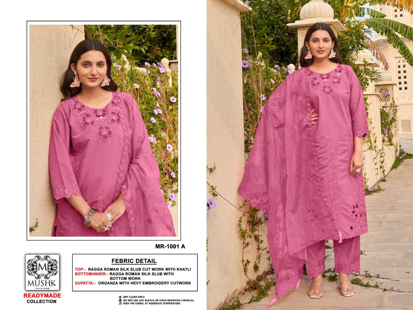 Mushq Hit Design R-1001 Colours By Mushq R-1001-A To R-1001-D Series Beautiful Winter Collection Pakistani Suits Stylish Fancy Colorful Casual Wear & Ethnic Wear Roman Silk Embroidery Dresses At Wholesale Price