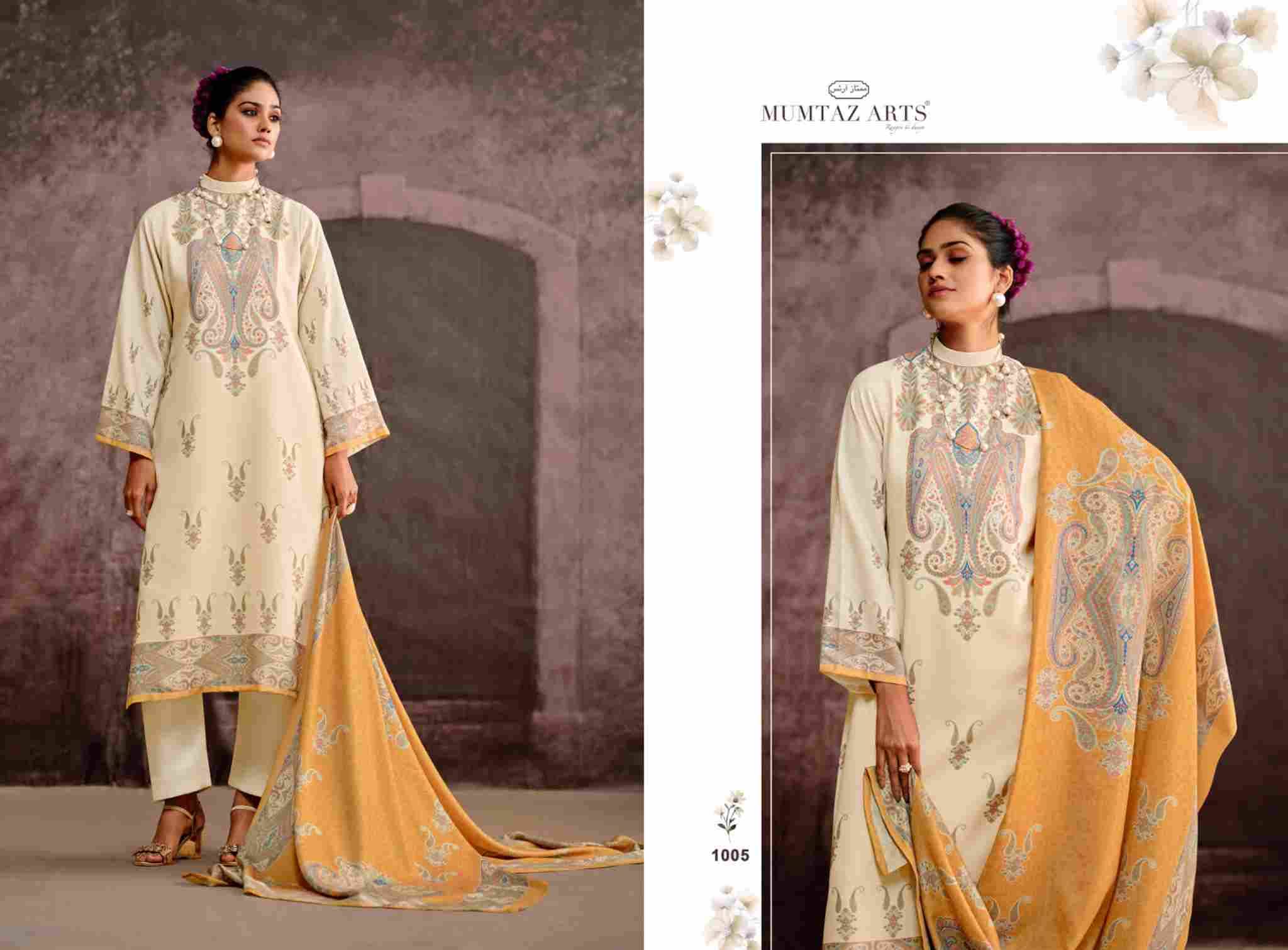 Silsila By Mumtaz Arts 1001 To 1005 Series Beautiful Festive Suits Colorful Stylish Fancy Casual Wear & Ethnic Wear Pure Viscose Pashmina Print Dresses At Wholesale Price