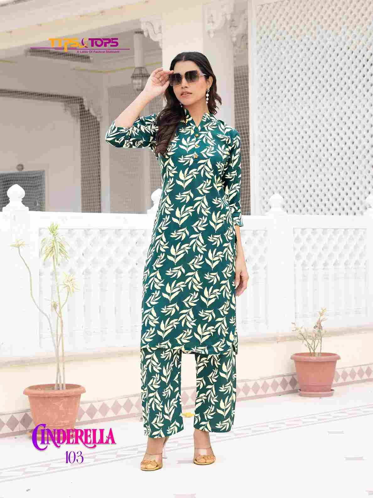 Cinderella Vol-2 By Tips And Tops 101 To 106 Series Designer Stylish Fancy Colorful Beautiful Party Wear & Ethnic Wear Collection Rayon Print Co-Ord At Wholesale Price